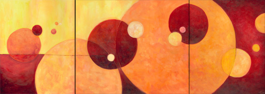 Rising/Setting Sun (triptych)