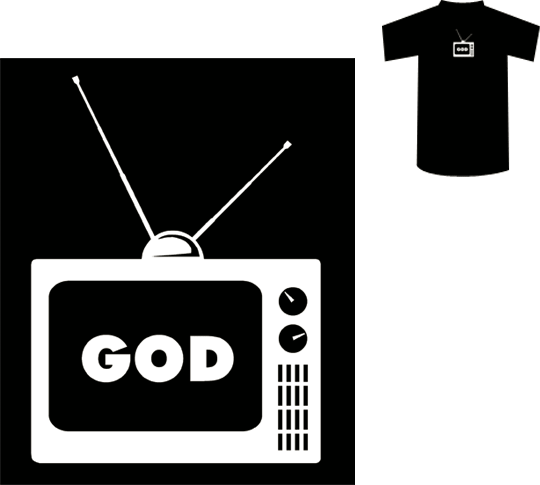 God is in the T.V